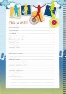 My Life Story Book Template printable pdf download