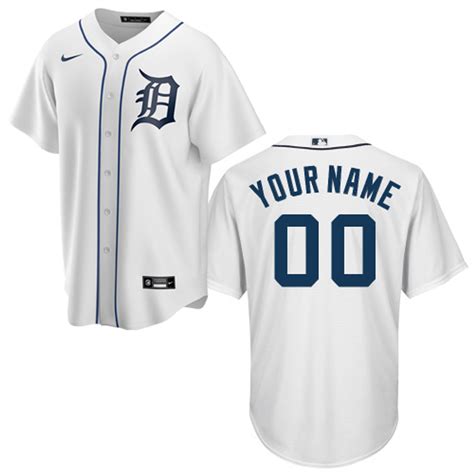 Detroit Tigers Replica Personalized Home Jersey