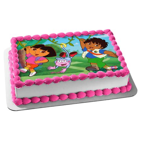 Dora And Boots Cake