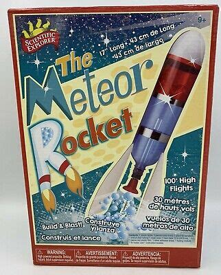 NEW Scientific Explorer The Meteor Rocket Kit 17" Long Build & Blast 100" High | eBay