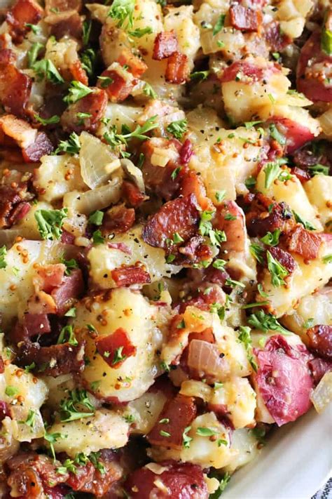 Best German Potato Salad Recipe (EASY! Served Hot.)