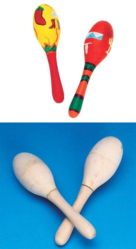 Buy Unfinished Wooden Maracas (Pack of 12) at S&S Worldwide | Fun arts and crafts, Maracas, Arts ...