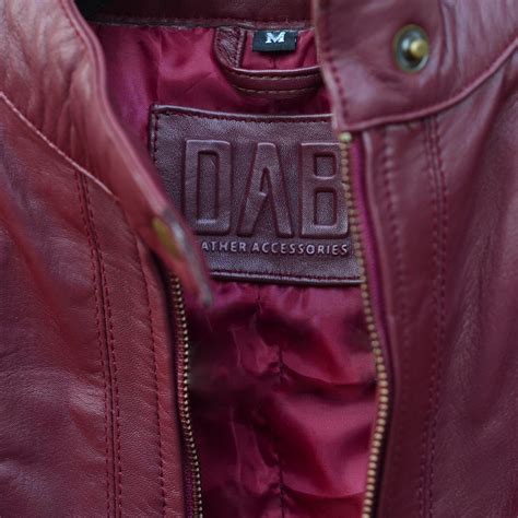 Burgundy Leather Jacket for Women | DAB Leather Accessories