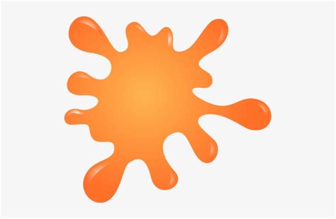 Paint Splatter Splash Ink Free Vector Graphic On Pixabay - Orange Color ...