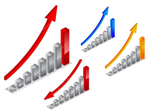 Premium Vector | A graphic showing the growth of a bar graph.