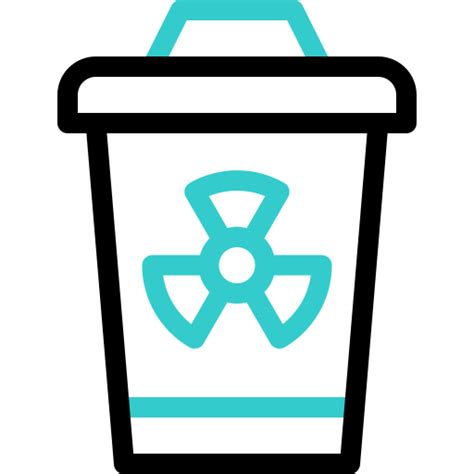 Toxic Waste Basic Accent Outline icon