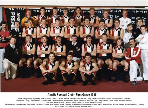 1985-Ainslie First Grade Team - Ainslie Football Club | Est. 1927