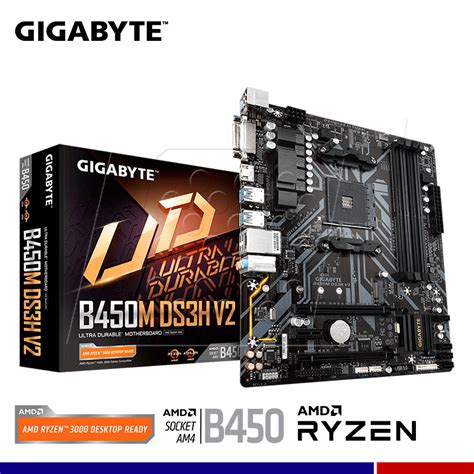 MAINBOARD GIGABYTE B450M DS3H V2 AM4 AMD