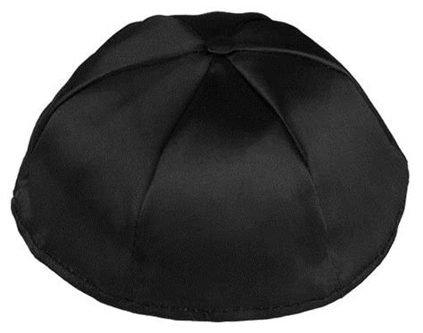 Black Satin Kippah - Item # LS1 - kippah.com