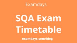 SQA Exam Timetable 2023 PDF Download Hish School Date Sheet