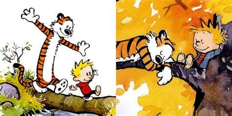 Studying Cartoon Calvin And Hobbes