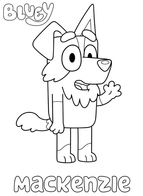 +20 Disney Junior Bluey Coloring Pages