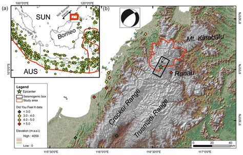 NHESS - Landslides triggered by the 2015 Mw 6.0 Sabah (Malaysia ...