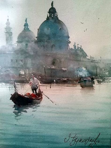 Dusan Djukaric | Venice painting, Watercolor landscape, Watercolor architecture