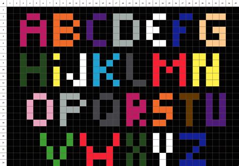 Alphabet - Pixel Art