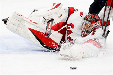 Hurricanes goaltender Frederik Andersen leaves game vs. Stars with ...