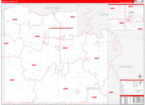 Maps of Douglas County Kansas - marketmaps.com