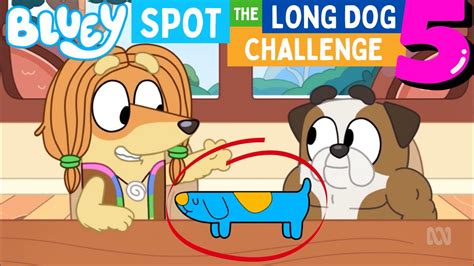 🔍 BLUEY - Spot the Long Dog Challenge 5‼️ | Disney Jr | ABC Kids - YouTube