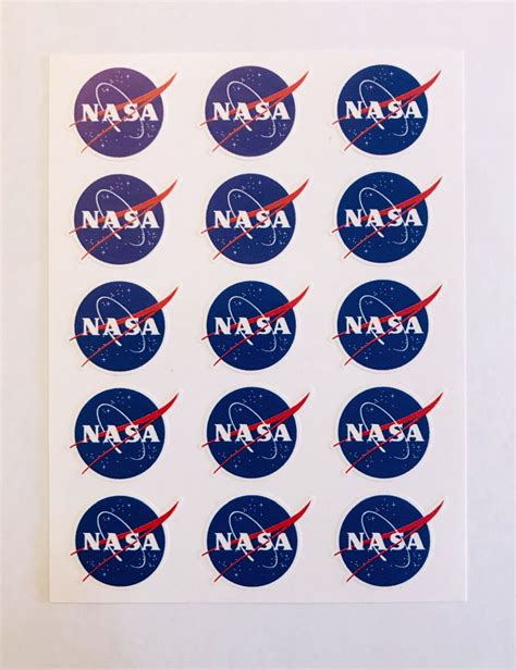 Shop NASA Sticker Sheet with 15 NASA Logo Stickers Online from The Space Store