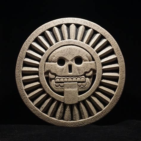 Death Disk Mictlantecuhtli Stone - Etsy