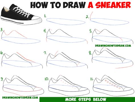 Tennis Shoe Drawing at GetDrawings | Free download