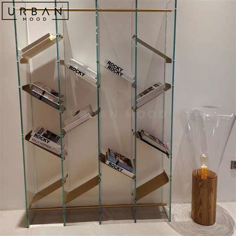 MARK Modern Glass Bookshelf – Urban Mood