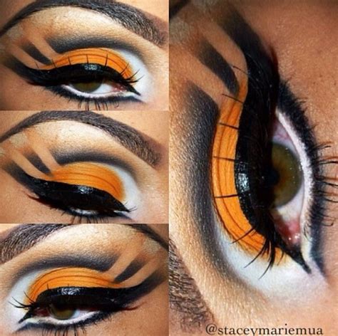 Tiger inspired makeup Tiger Halloween, Cat Halloween Makeup, Halloween Eyes, Halloween Makeup ...