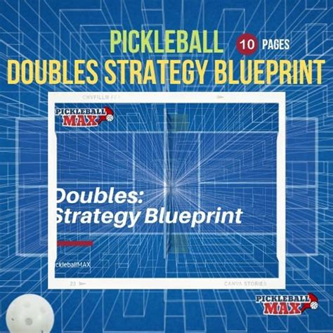 Pickleball Doubles Strategy Blueprint PDF - Etsy