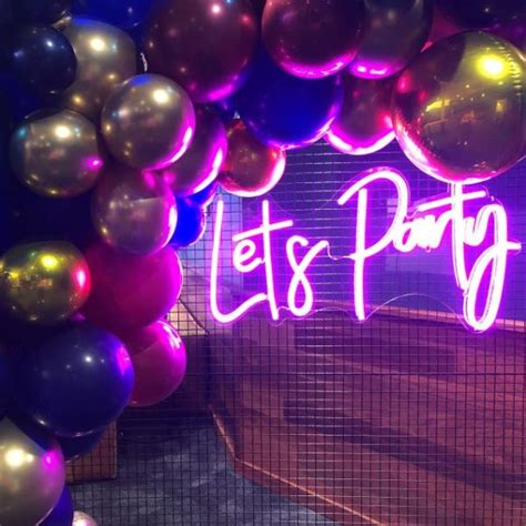 Let's Party Neon Sign | Pink Neon Light Wall Decor for Sale