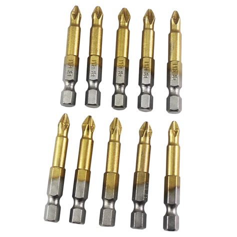 Aliexpress.com : Buy 10 PC 25mm/50mm PH2 1/4" Hex Shank Magnetic Phillips Head Screwdriver Bits ...