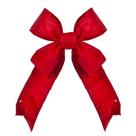 Big Red Christmas Outdoor Bows, Commercial-Grade 3D Structural Nylon ...