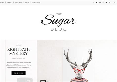 Sugar Blogger Template • Blogspot Templates 2024