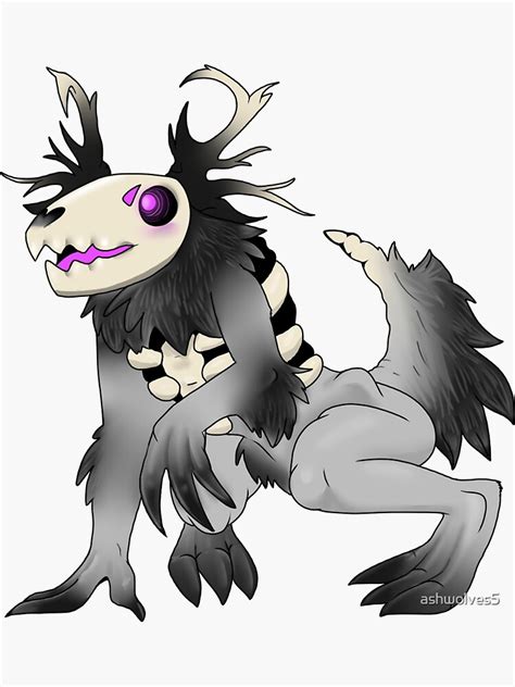 "Cute Cryptids: Wendigo" Sticker by ashwolves5 | Redbubble