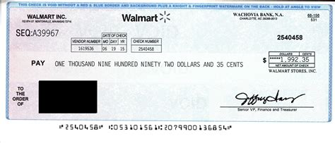 Walmart Check Scam