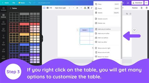 How to Create a Table in Canva - Blogging Guide