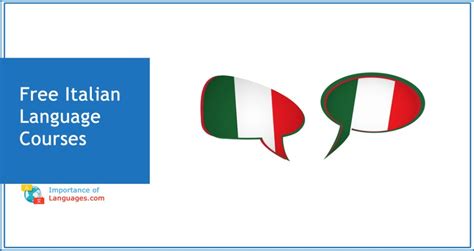 Free Italian Language Courses - ImportanceofLanguages.com