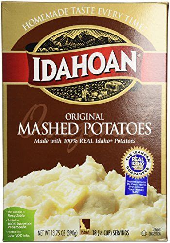 Idahoan Mashed Potatoes, Original, 13.75 Oz | Mashed potatoes, Instant ...