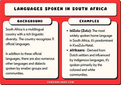 What Languages Are Spoken In South Africa? (Answered!) - Foreign Lingo