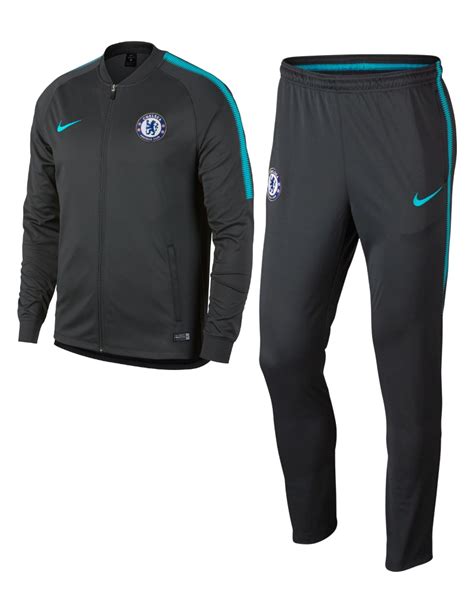 Chelsea Fc Nike Training Tracksuit anthracite Dry Squad knit 2017 18 | eBay