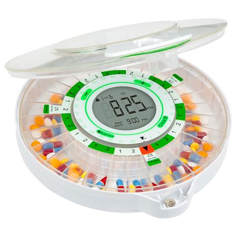 Automatic Pill Dispenser with Clear Lid and Large Display – LiveFine