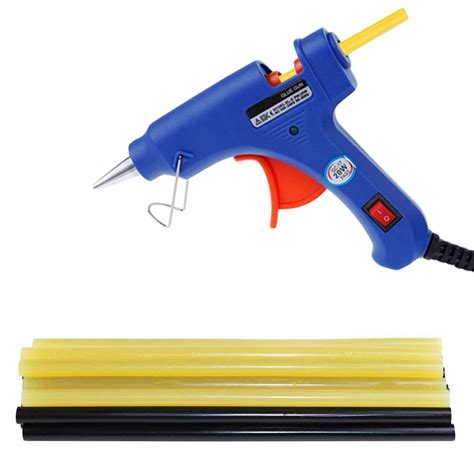 Hot Glue Gun with 20pcs Melting Glue Sticks for Sealing and Decoration - Walmart.com