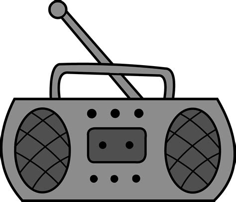 Cute Radio Clipart Design - Free Clip Art