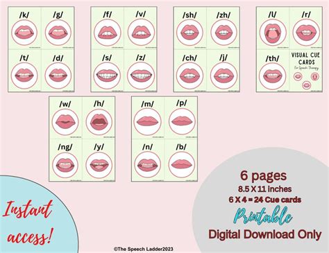 Visual Cue Cards for Speech Therapy, Speech Sounds Elicitation Cards ...