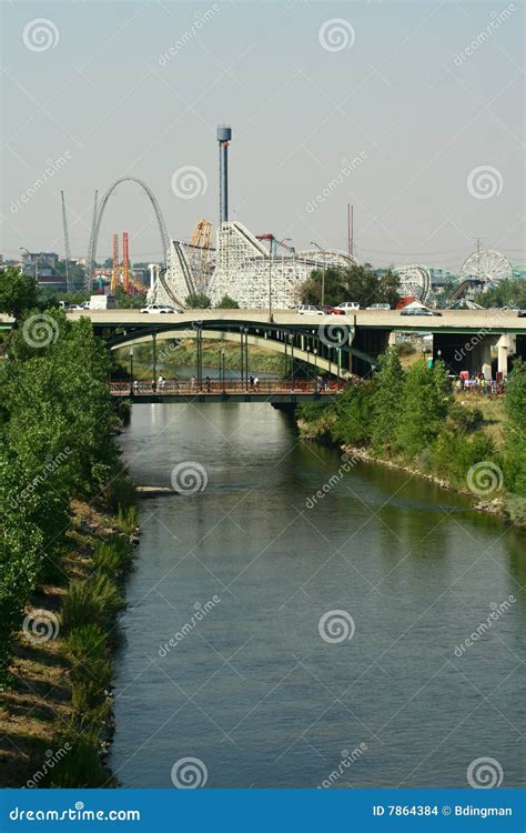 Elitch Gardens stock photo. Image of gardens, roller, destination - 7864384