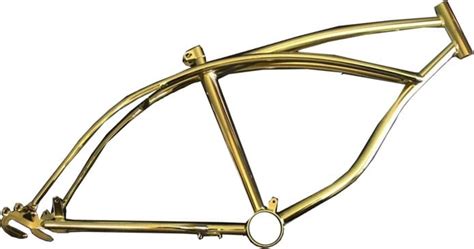 Gold Lowrider Bike Frame For 20" Wheels