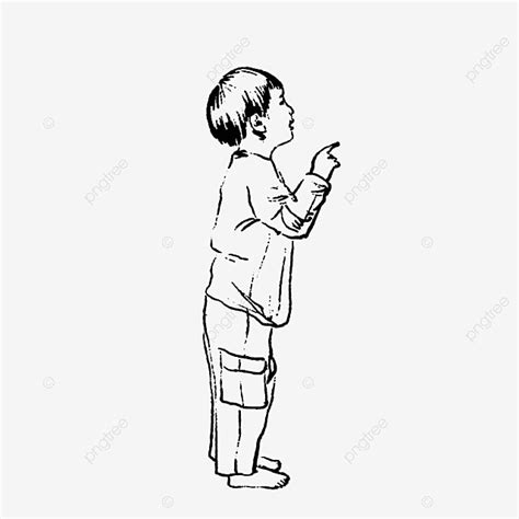 Standing Child Hd Transparent, Child Boy Standing Sketch, Child, Boy, Sketch PNG Image For Free ...