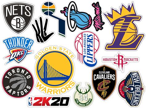 2010's NBA Teams Logos Vinyl Sticker Pack (Vintage Basketball Stickers ...