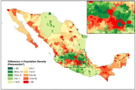 Population Density Map Of Mexico