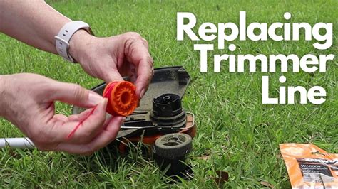 How to Replace String Trimmer Edger Line EASY / Worx Trimmer Spool Line ...