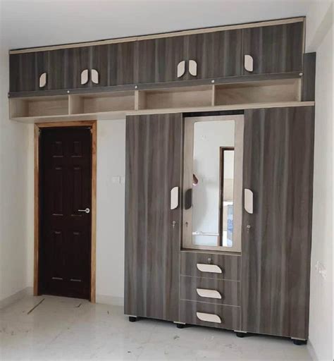 Wood Modular Bedroom Wardrobe, With Mirror, With Locker at Rs 270/sq ft in Tambaram